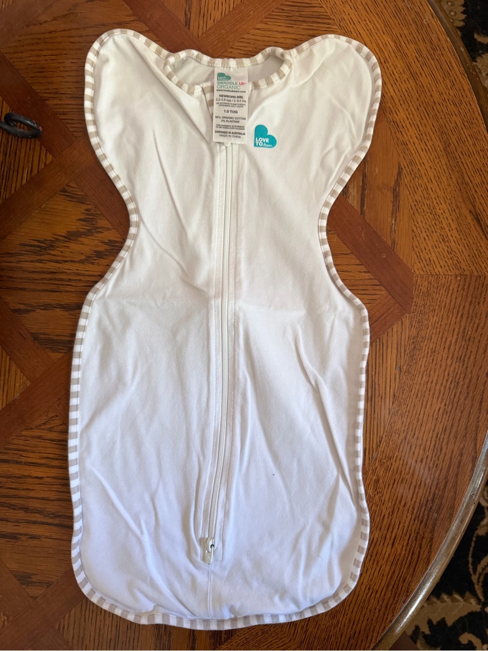 Newborn Love to dream White Sleep Sack